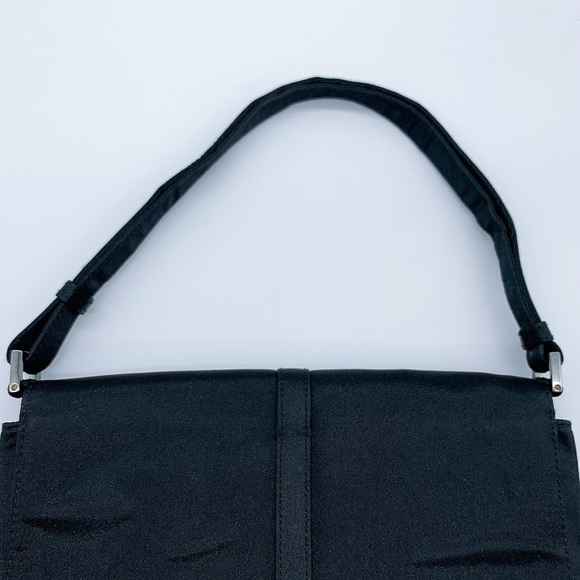 Gucci Satin Mini Flap Mini Handbag in Black - Picture 6 of 14